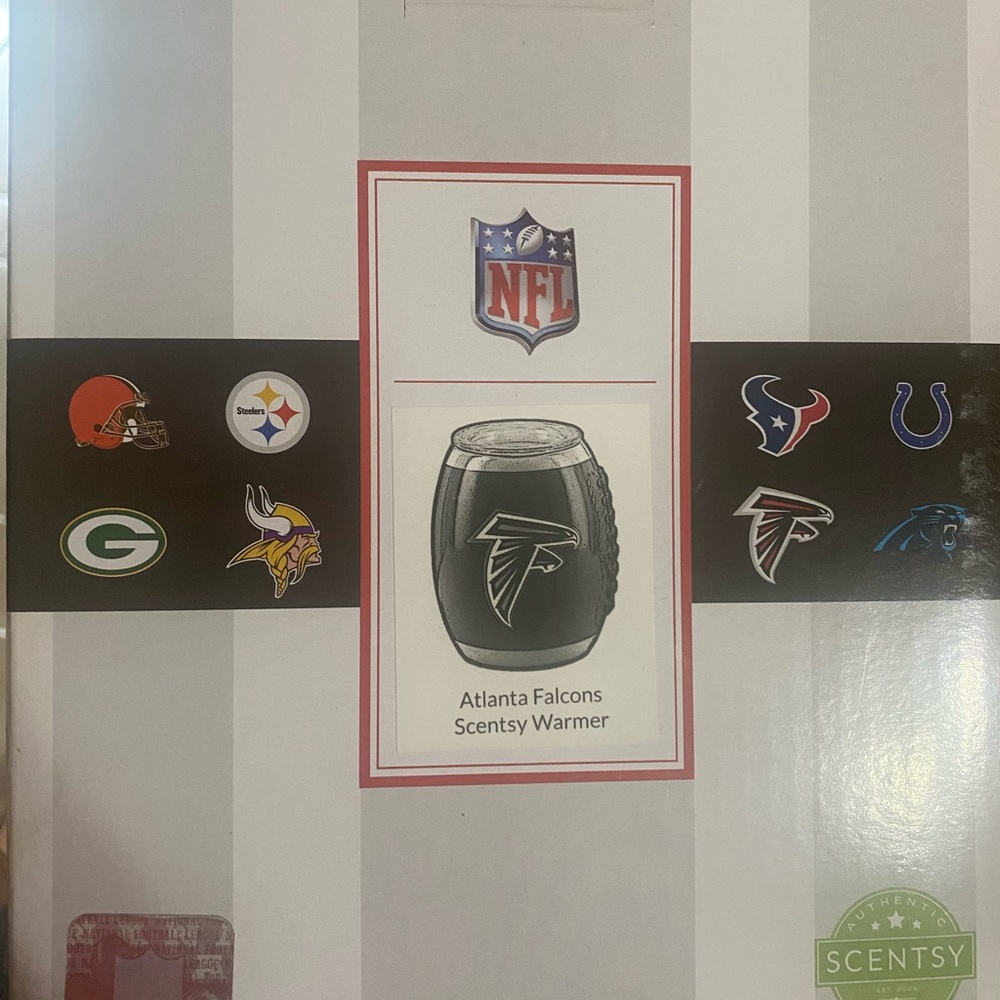 Scentsy Atlanta Falcons full size warmer, still in the original box